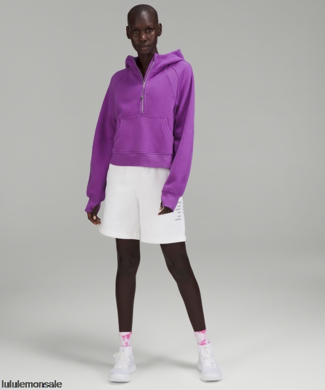 Lululemon Damen DELULU180 | Scuba Oversize-Hoodie Mit Halbem Reißverschluss Moonlit Magenta